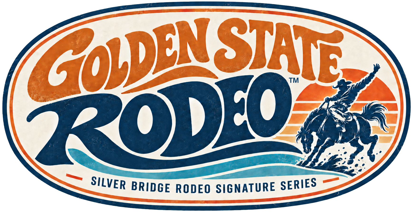 Golden State Rodeo™ Silver Bridge Rodeo Signature Series logo